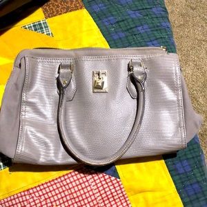 Grey Leather Jennifer Lopez Purse